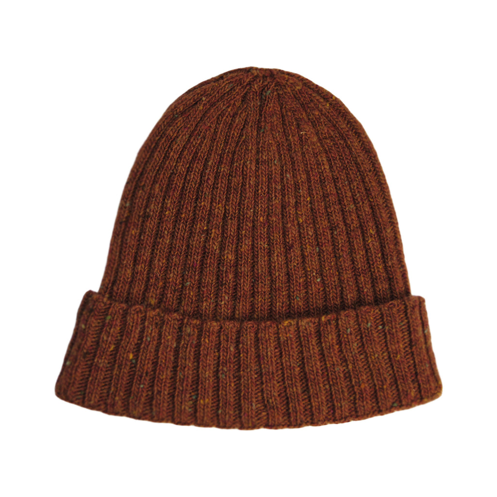 brown knit beanie