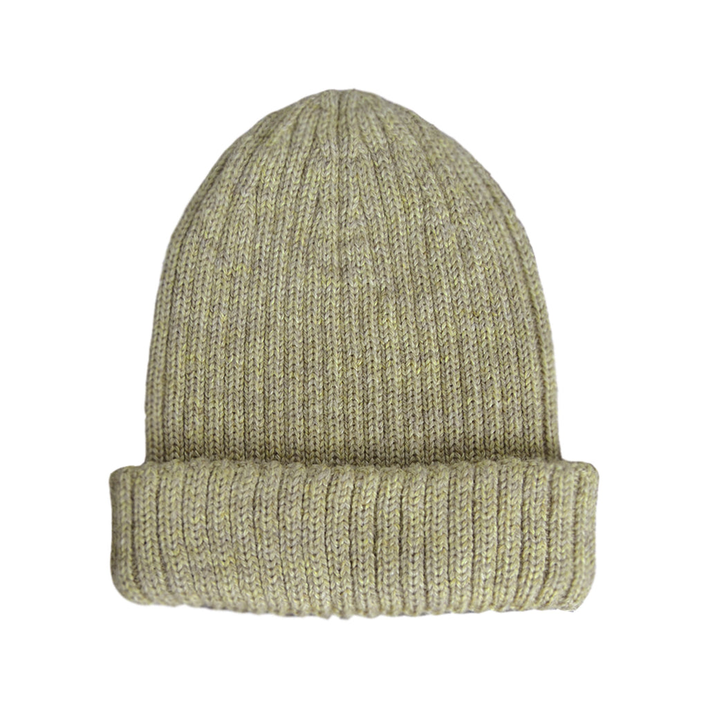 green knitted beanie