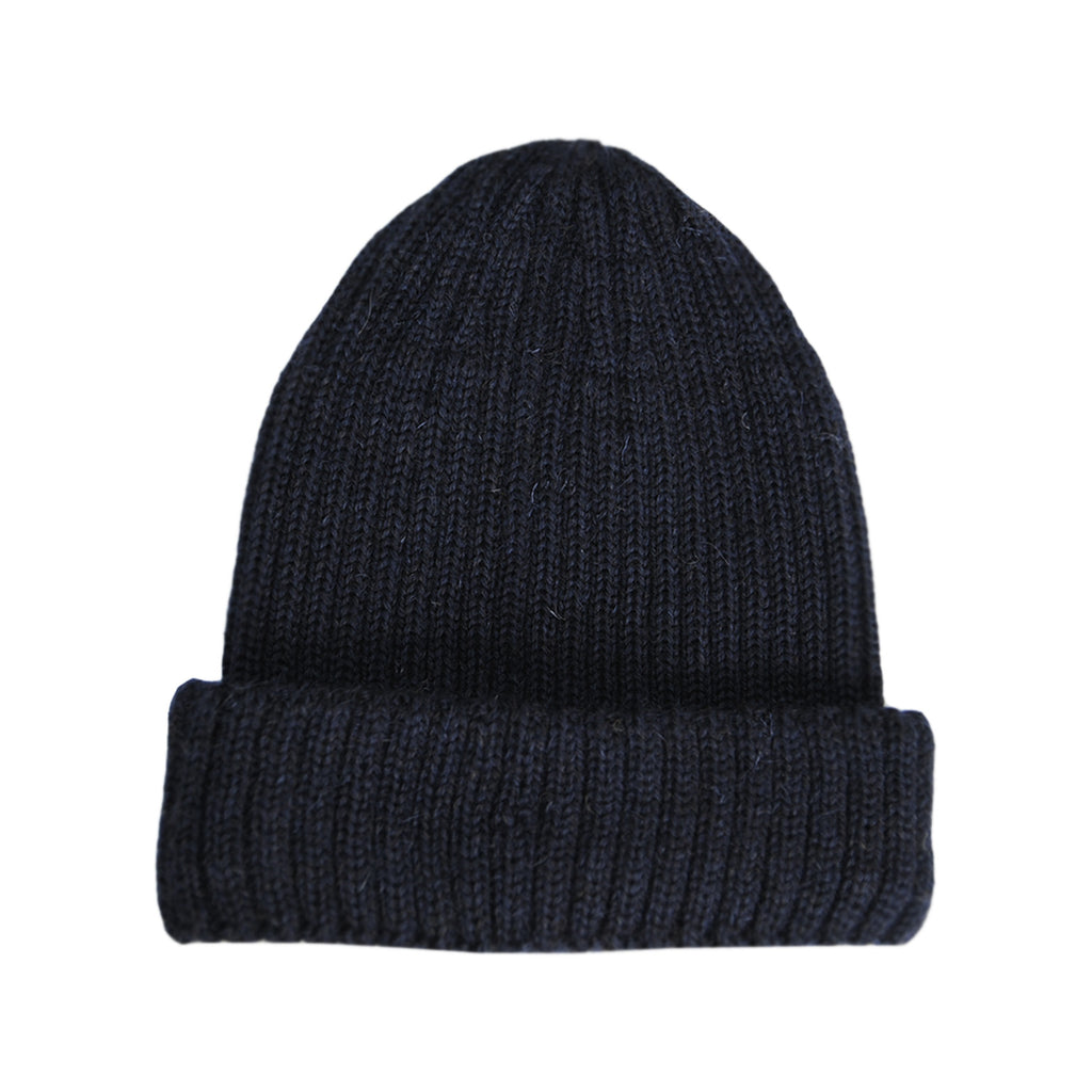 navy knitted beanie