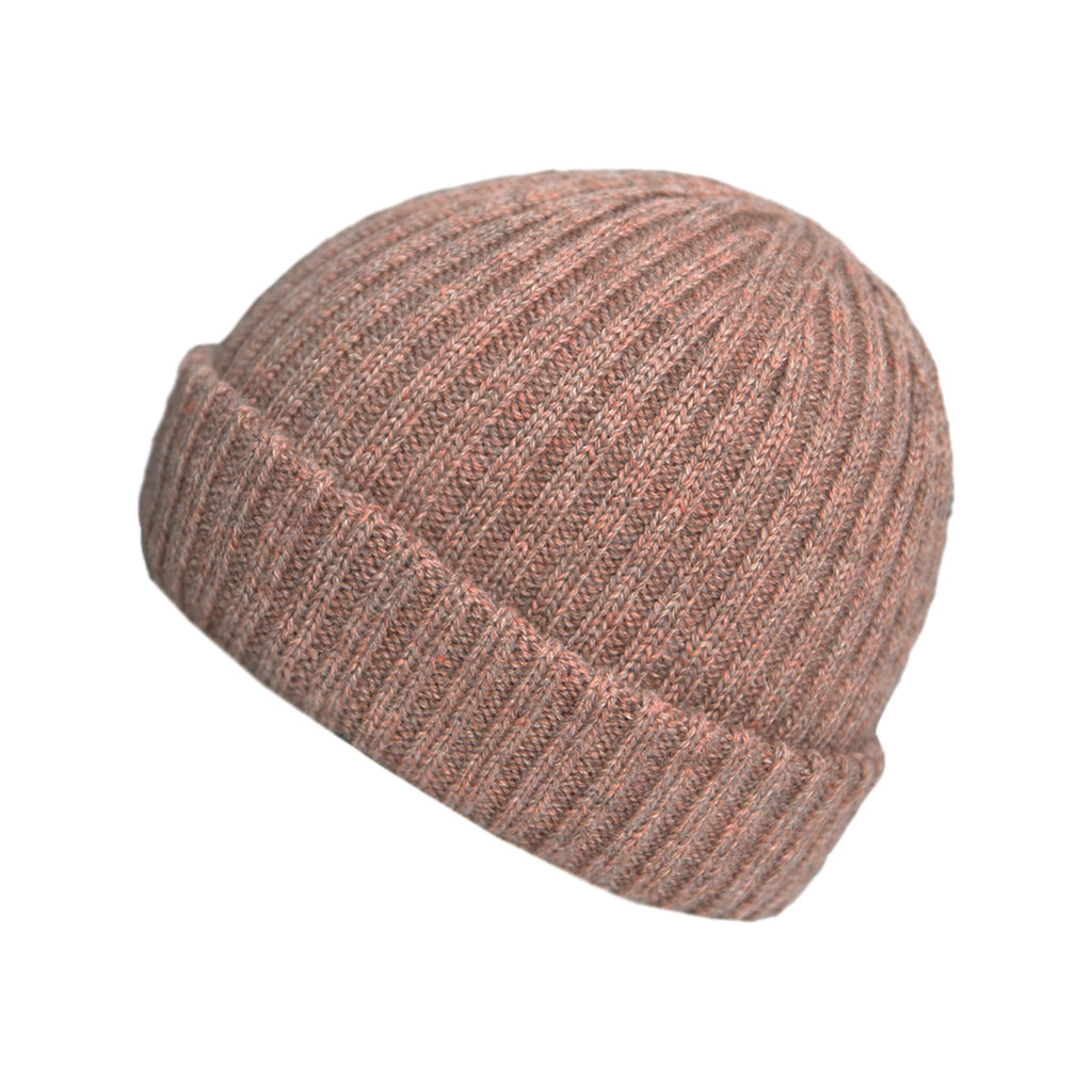 pink knitted beanie