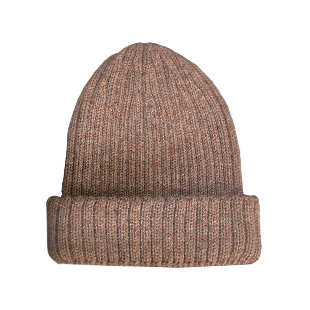 pink knitted beanie