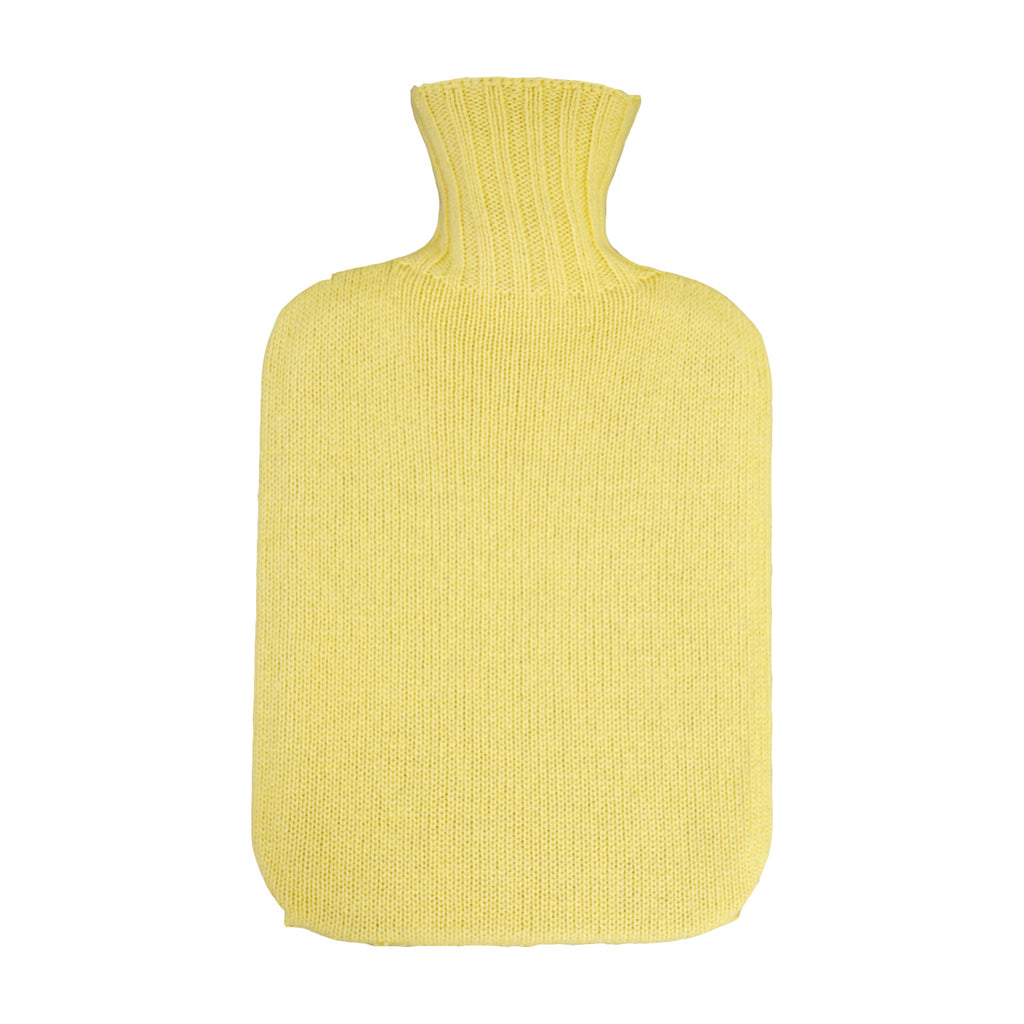 Yellow Knit Hot Water Bottle